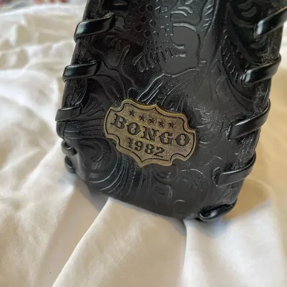 Vintage 90s Bongo black western boho shoulder bag - Picture 4 of 7